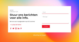 Stuur Ons Berichten - Sjabloon Voor Mobiele Website