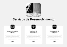 Bootstrap HTML Para Novos Serviços De Desenvolvimento