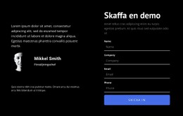 Information Och Kontaktformulär - HTML-Sidmall