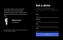 Information and contact form - WordPress Theme by Nicepage