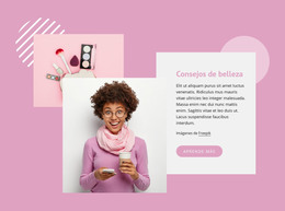 Diseño Web Para Consejos De Belleza