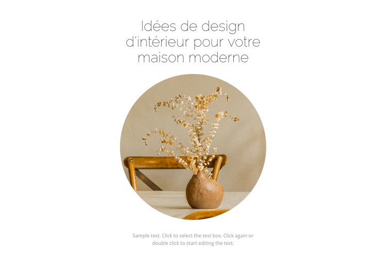 Nouveau à l'intérieur Maquette de site Web