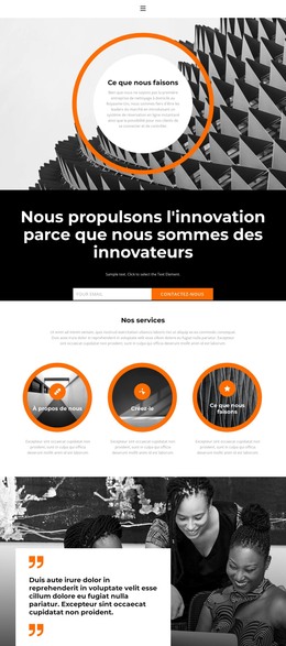 L'Avenir Est Excellent – Page De Destination HTML