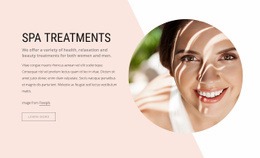 Luxurious Spa Treatments - Responsive Html Code