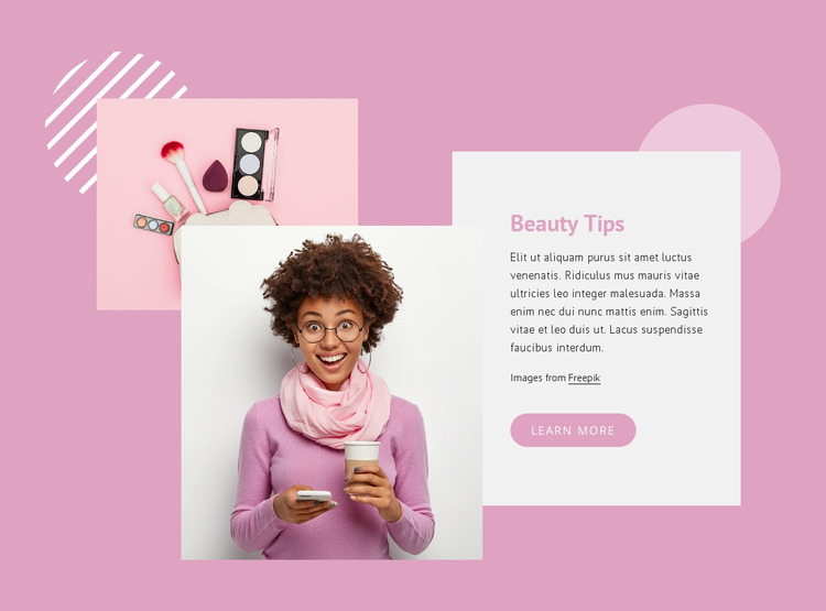 Beauty tips Html Website Builder