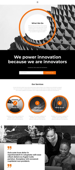 The Future Is Exelente - Professional One Page Template