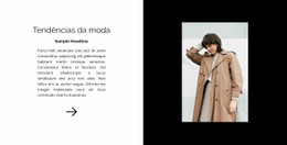 Novo Na Moda - Design Moderno Do Site