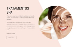 Tratamentos De Spa Luxuosos - Lindo Modelo HTML5