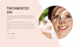 Página De Destino Premium Para Tratamentos De Spa Luxuosos