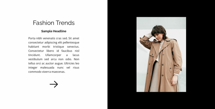 New in fashion Website Builder Templates