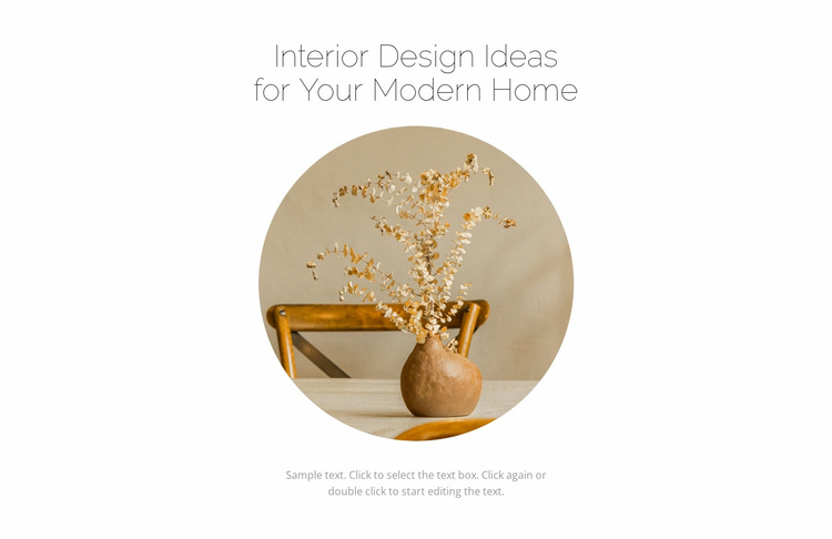 New in the interior Website Template