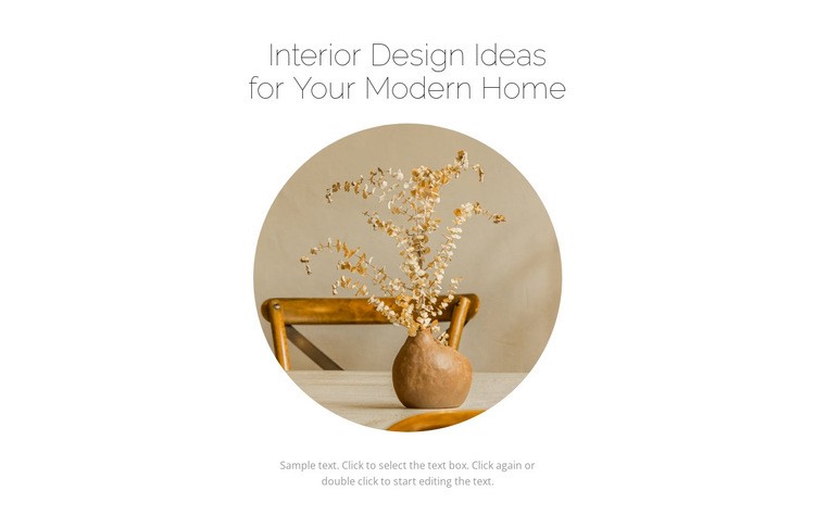 New in the interior Wix Template Alternative