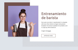 Conceptos Básicos De Entrenamiento De Barista: Plantilla De Página HTML