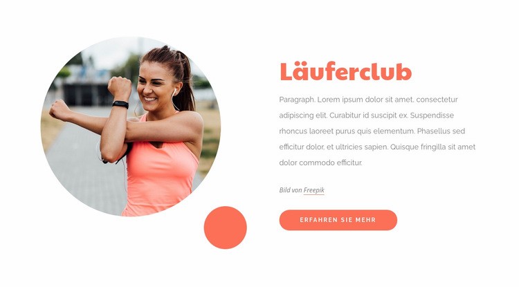 Die Laufgemeinschaft HTML Website Builder