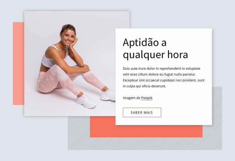 Aptidão a qualquer hora Modelo HTML5