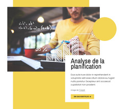 Conception De Pages HTML Pour Analyse De La Planification