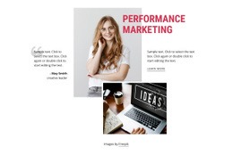 Performance Marketing Html Code Example