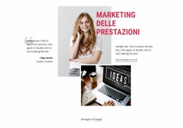 Marketing Delle Prestazioni - Ispirazione Per Il Design Del Sito Web
