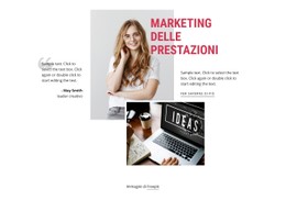 Marketing Delle Prestazioni Modello HTML CSS Reattivo