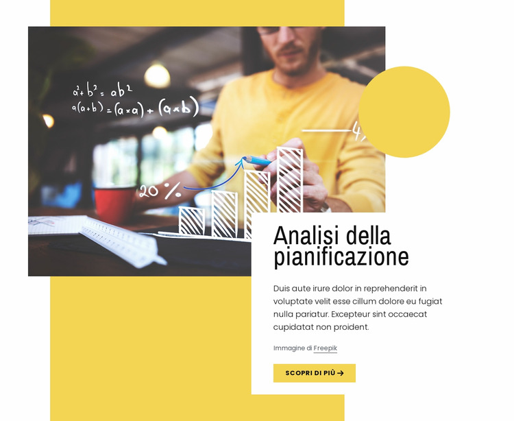 Analisi della pianificazione Modello Joomla