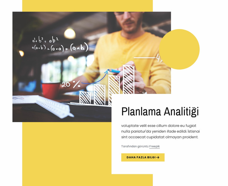 Planlama analitiği Joomla Şablonu