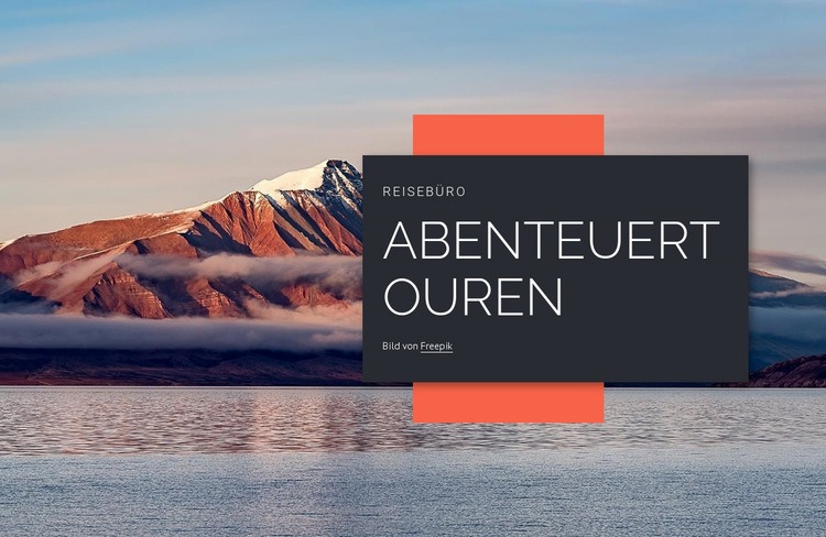 Stöbern Sie in unseren Touren Website design