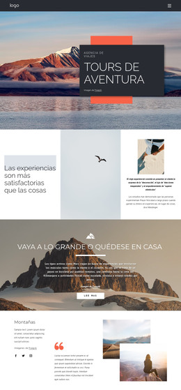 Ofrecemos Excursiones De Senderismo - Plantilla HTML5