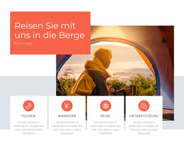 HTML-Site Für Wander- Und Trekkingreisen