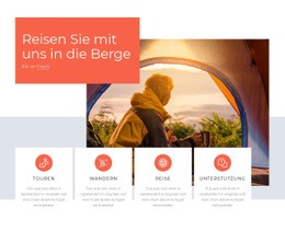 Wander- Und Trekkingreisen - Ultimatives Website-Design