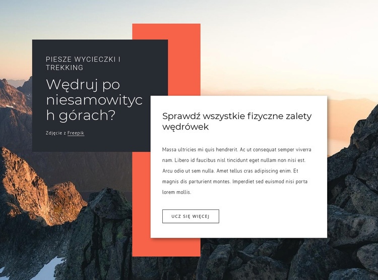 Długa wycieczka piesza Szablon HTML5