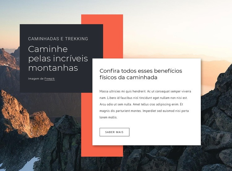 Longa caminhada Modelo HTML5