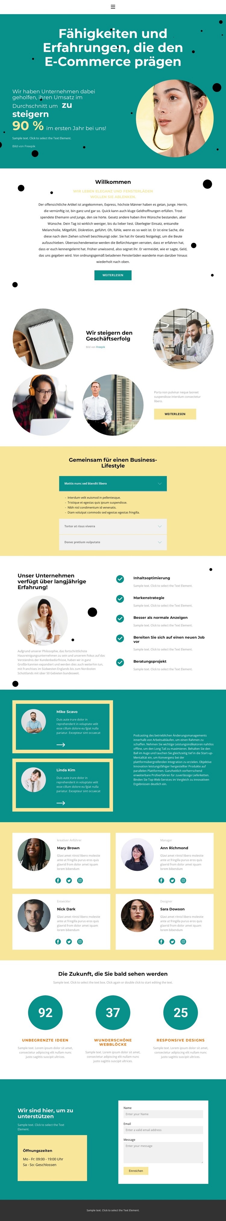 Volksgemeinschaft Website Builder-Vorlagen