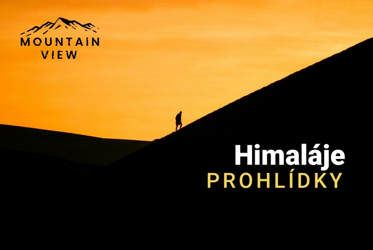 Himálajské hory Šablona HTML