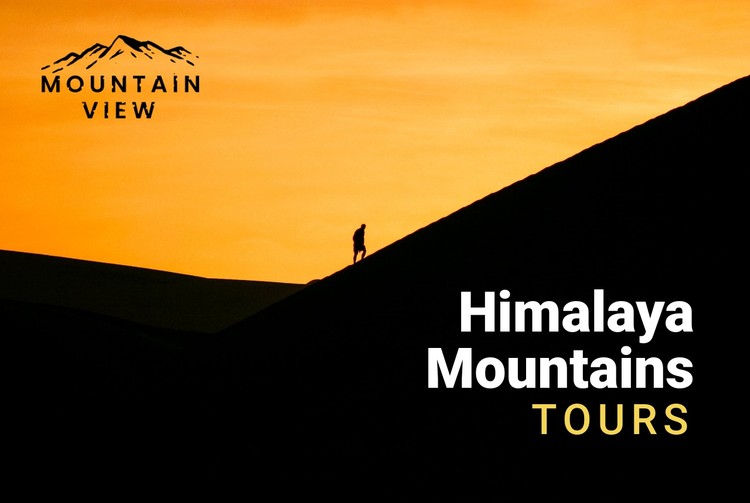 Himalaya mountains CSS Template