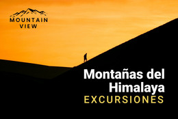 Montañas Del Himalaya: Plantilla De Página HTML