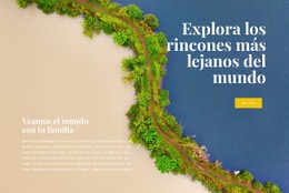 Plantilla De Una Página Más Creativa Para Destinos Exóticos