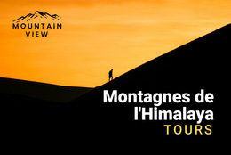 Montagnes De L'Himalaya : Modèle De Site Web Simple