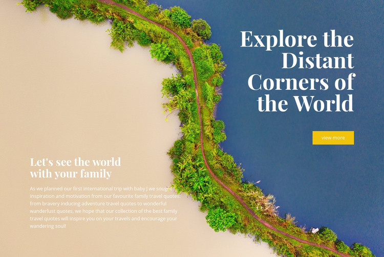 Exotic destinations Homepage Design