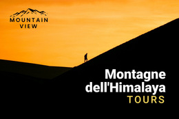 Montagne Dell'Himalaya - Modello Di Sito Web Semplice