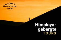 Himalaya Gebergte - Ultieme Sjabloon Van Één Pagina