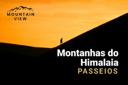 Montanhas Do Himalaia - Modelo De Site Simples