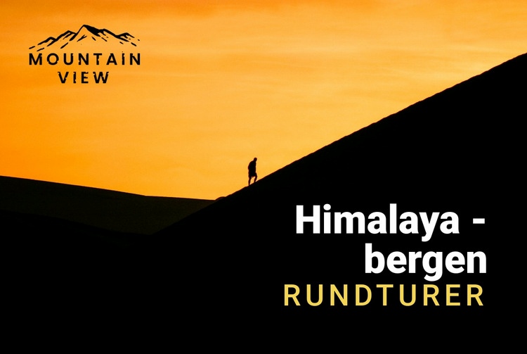 Himalaya berg HTML-mall