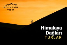 Himalaya Dağları Esnek Kutu Şablonu