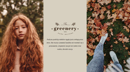 Jesienne Kolory W Designie - Szablon Projektu Strony Internetowej