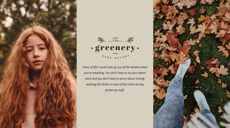 Autumn colors in design Squarespace Template Alternative