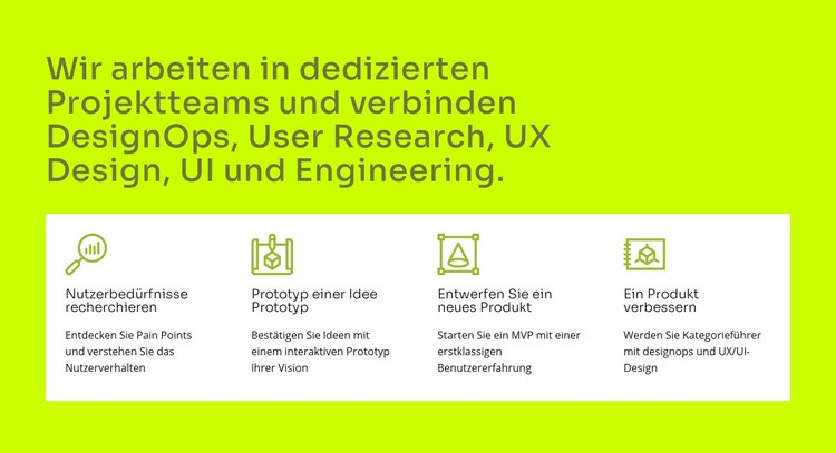 UI- und UX-Design Website Builder-Vorlagen