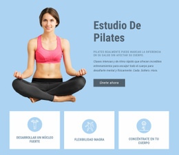 Página De Destino Premium Para Estudio De Pilates