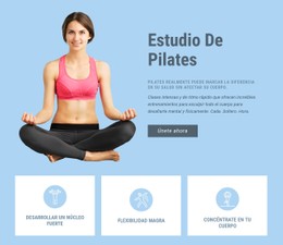 Estudio De Pilates Plantilla CSS De Tabla