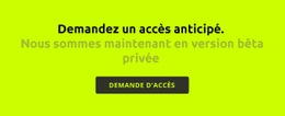 Texte Et Gros Bouton - Modèle Professionnel Personnalisable D'Une Page