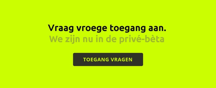 Tekst en grote knop Html Website Builder